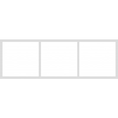 12x36 CollageBoard - 3 Square Images