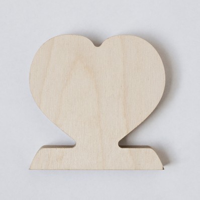 Wooden Photo Heart