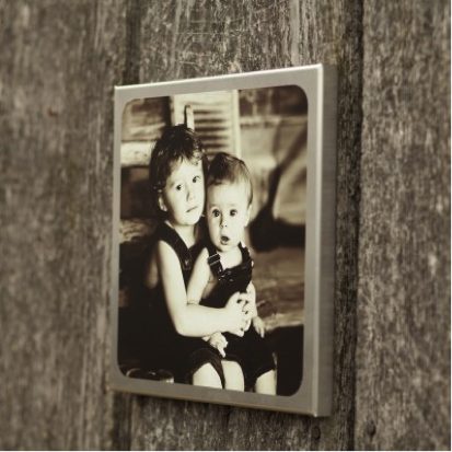 Metal canvas photo gift